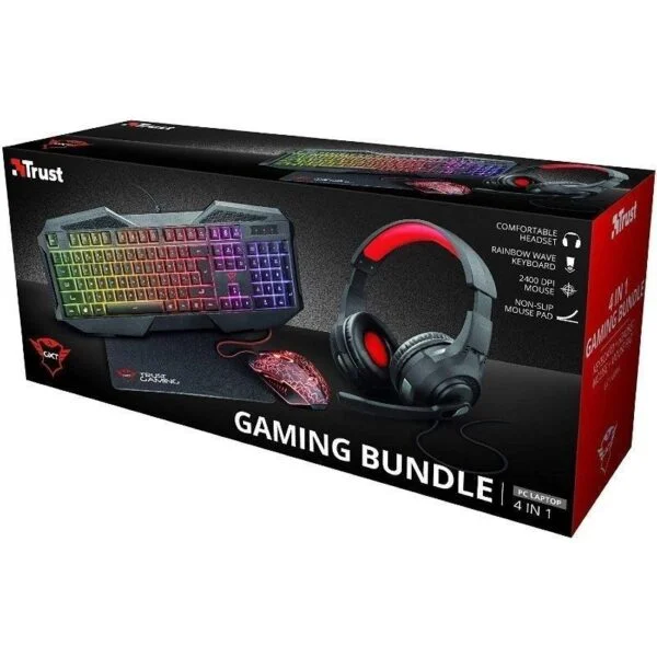 Pack Gaming Trust Gaming GXT 1180RW/ Teclado GXT 830-RW + Ratón GXT 105 + Auriculares + Alfombrilla - Image 4